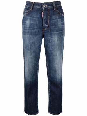 

High-rise straight-leg jeans, Dsquared2 High-rise straight-leg jeans