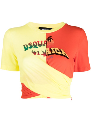 

Logo-print crop top, Dsquared2 Logo-print crop top