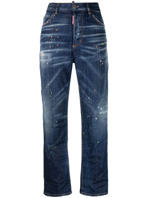 

Paint-splatter straight-leg jeans, Dsquared2 Paint-splatter straight-leg jeans