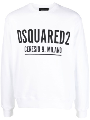 

Logo-print cotton sweatshirt, Dsquared2 Logo-print cotton sweatshirt