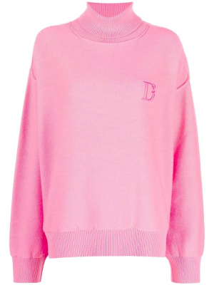 

Logo-embroidered roll-neck jumper, Dsquared2 Logo-embroidered roll-neck jumper