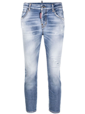 

Distressed-effect cropped jeans, Dsquared2 Distressed-effect cropped jeans