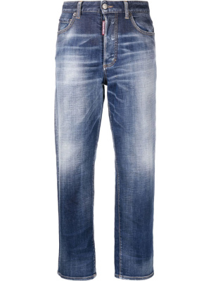 

Faded straight-leg jeans, Dsquared2 Faded straight-leg jeans
