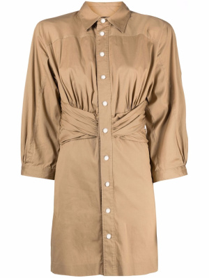 

Ruched-detail shirt dress, Dsquared2 Ruched-detail shirt dress