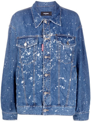 

Splatter-detail denim jacket, Dsquared2 Splatter-detail denim jacket