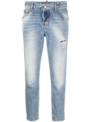 

One Life distressed cropped jeans, Dsquared2 One Life distressed cropped jeans