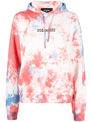 

Tie-dye cotton hoodie, Dsquared2 Tie-dye cotton hoodie