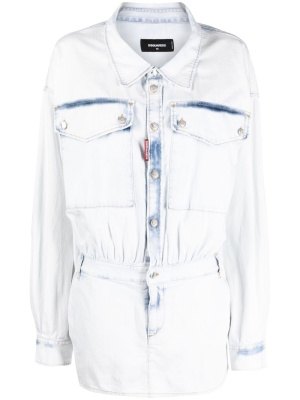 

Light wash denim minidress, Dsquared2 Light wash denim minidress