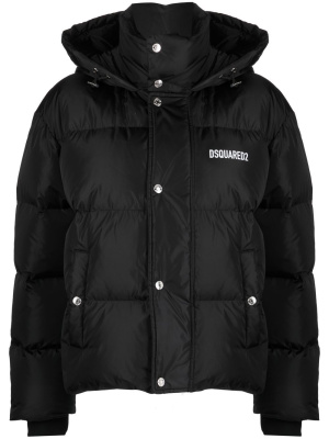 

Logo print padded puffer jacket, Dsquared2 Logo print padded puffer jacket