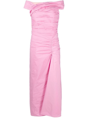 

Ruched off-shoulder dress, Dsquared2 Ruched off-shoulder dress