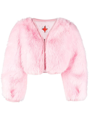 

Faux-fur cropped jacket, Dsquared2 Faux-fur cropped jacket