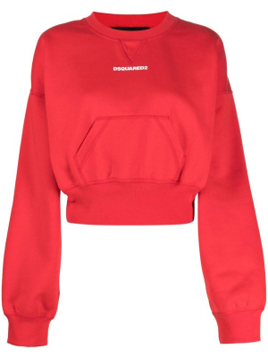 

Logo-print cropped sweatshirt, Dsquared2 Logo-print cropped sweatshirt