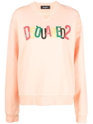 

Logo-print cotton sweatshirt, Dsquared2 Logo-print cotton sweatshirt
