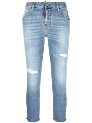 

Distressed-effect cropped jeans, Dsquared2 Distressed-effect cropped jeans