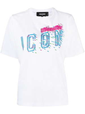 

Logo-print cotton-jersey T-shirt, Dsquared2 Logo-print cotton-jersey T-shirt
