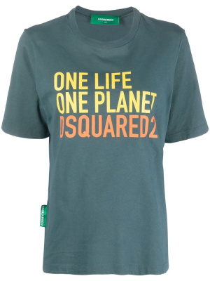 

One Life One Planet cotton t-shirt, Dsquared2 One Life One Planet cotton t-shirt