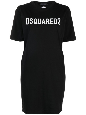 

Logo-print cotton T-shirt dress, Dsquared2 Logo-print cotton T-shirt dress