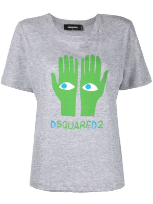 

Logo-print detail T-shirt, Dsquared2 Logo-print detail T-shirt