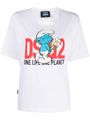 

Graphic-print organic cotton T-shirt, Dsquared2 Graphic-print organic cotton T-shirt