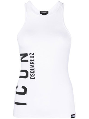 

Logo-print sleeveless top, Dsquared2 Logo-print sleeveless top