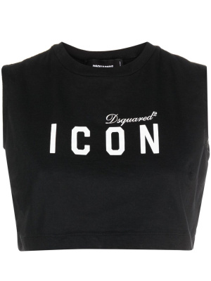 

Icon logo-print tank top, Dsquared2 Icon logo-print tank top