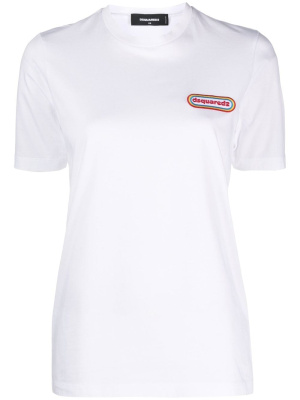 

Embroidered-logo detail T-shirt, Dsquared2 Embroidered-logo detail T-shirt