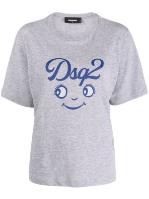 

Smiley logo-print T-shirt, Dsquared2 Smiley logo-print T-shirt