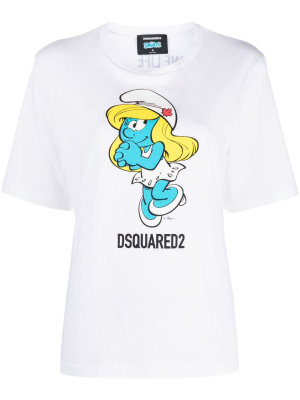 

Graphic-print organic cotton T-shirt, Dsquared2 Graphic-print organic cotton T-shirt