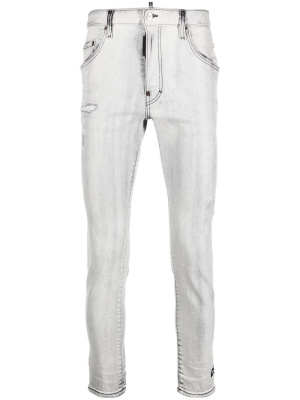 

Skater logo-print skinny jeans, Dsquared2 Skater logo-print skinny jeans