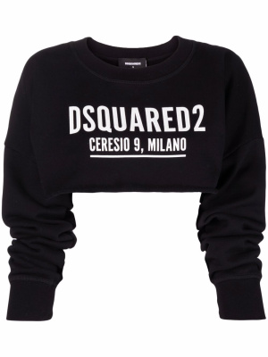 

Logo-print cropped sweatshirt, Dsquared2 Logo-print cropped sweatshirt