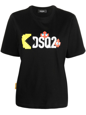 

Pac Man-print cotton T-shirt, Dsquared2 Pac Man-print cotton T-shirt