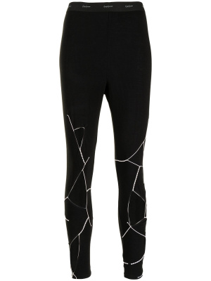 

Logo-waist cut-out leggings, Yohji Yamamoto Logo-waist cut-out leggings