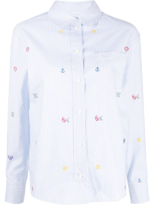 

Pixel-print striped shirt, Kenzo Pixel-print striped shirt