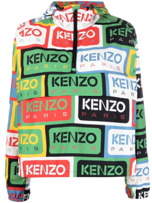 

Logo-print hooded jacket, Kenzo Logo-print hooded jacket