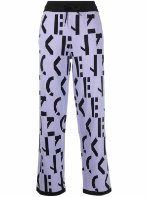 

All-over logo-print trousers, Kenzo All-over logo-print trousers