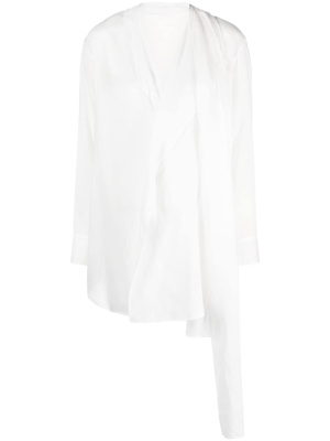 

Asymmetric long-sleeve blouse, Yohji Yamamoto Asymmetric long-sleeve blouse