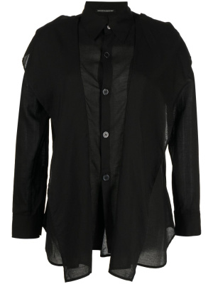 

Asymmetric long-sleeved shirt, Yohji Yamamoto Asymmetric long-sleeved shirt