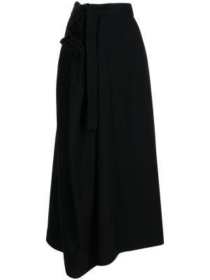 

Side gathered-detail skirt, Yohji Yamamoto Side gathered-detail skirt