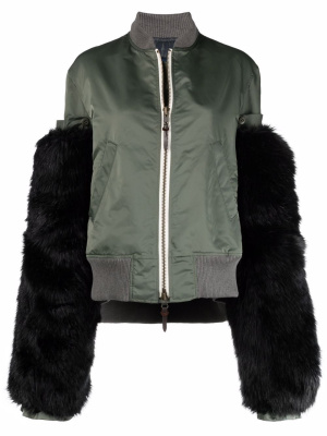 

Faux fur bomber jacket, Yohji Yamamoto Faux fur bomber jacket