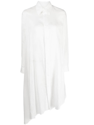 

Draped-detail asymmetric dress, Yohji Yamamoto Draped-detail asymmetric dress
