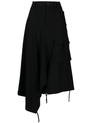 

Asymmetric midi skirt, Yohji Yamamoto Asymmetric midi skirt