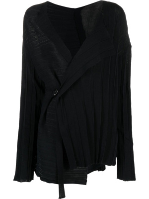

V-neck asymmetric wrap jumper, Yohji Yamamoto V-neck asymmetric wrap jumper