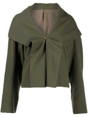

Folded-panel cropped jacket, Yohji Yamamoto Folded-panel cropped jacket
