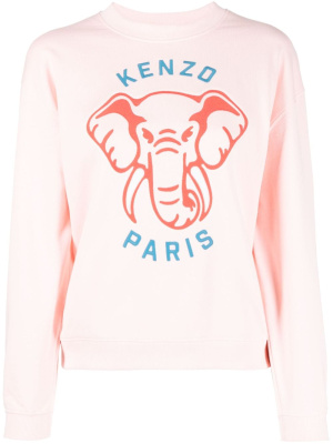 

Logo-print cotton sweatshirt, Kenzo Logo-print cotton sweatshirt