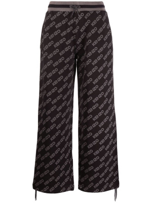 

Logo-print wide leg track pants, Kenzo Logo-print wide leg track pants