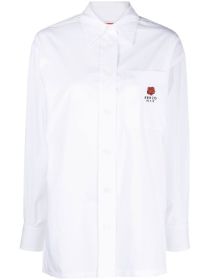 

Embroidered-logo long-sleeve shirt, Kenzo Embroidered-logo long-sleeve shirt