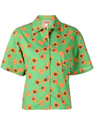 

Floral-print short-sleeve shirt, Kenzo Floral-print short-sleeve shirt