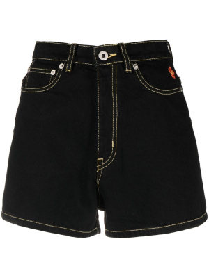 

Contrast-stitch denim shorts, Kenzo Contrast-stitch denim shorts