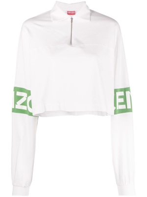 

Logo-print cropped shirt, Kenzo Logo-print cropped shirt
