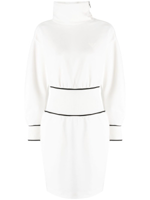 

Debossed-logo cotton dress, Emporio Armani Debossed-logo cotton dress